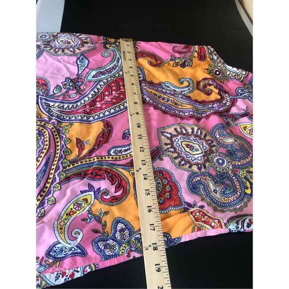 Old Navy Boho Paisley Halter Dress Small Pink Orange Summer Festival - Picture 9 of 12